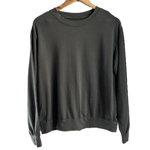 Lou & Grey | Olive Green Lightweight Sweatshirt Top